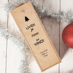 Uveke je vreme za vino Srećan Božić kutija za vino