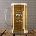 Pivo i rad poklon čaša za pivo