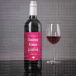 Srecna Nova godina volim te poklon vino