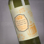 Dizajnirana nalepnica za slavu poklon vino